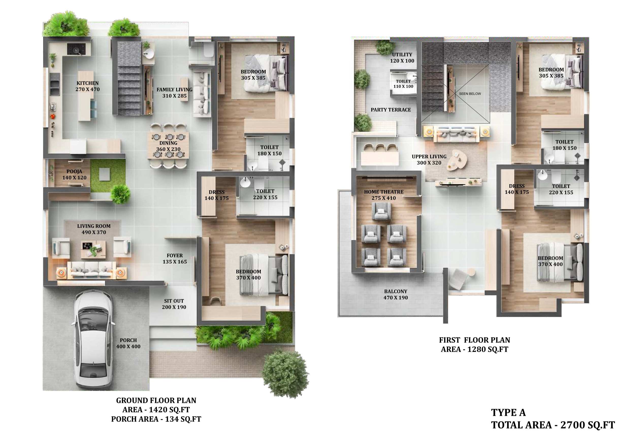 luxury villa projects in Thiruvalla